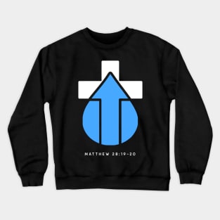 Baptism Cross Arrow Crewneck Sweatshirt